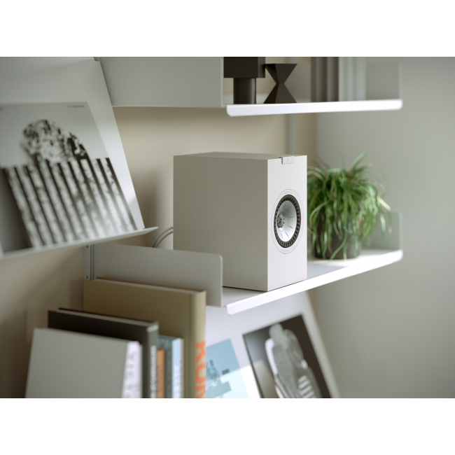Kef Q1 Meta biały satyna - kolumny podstawkowe